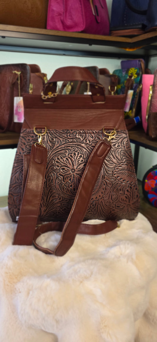 Cowgirl Style Leather Backpack