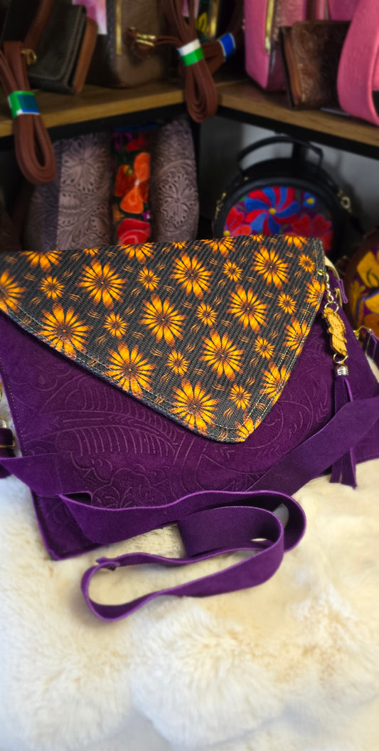 Suede leather Shoulder Bag