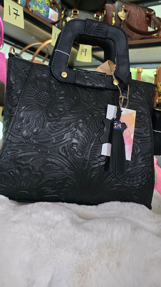 Leather crossbody