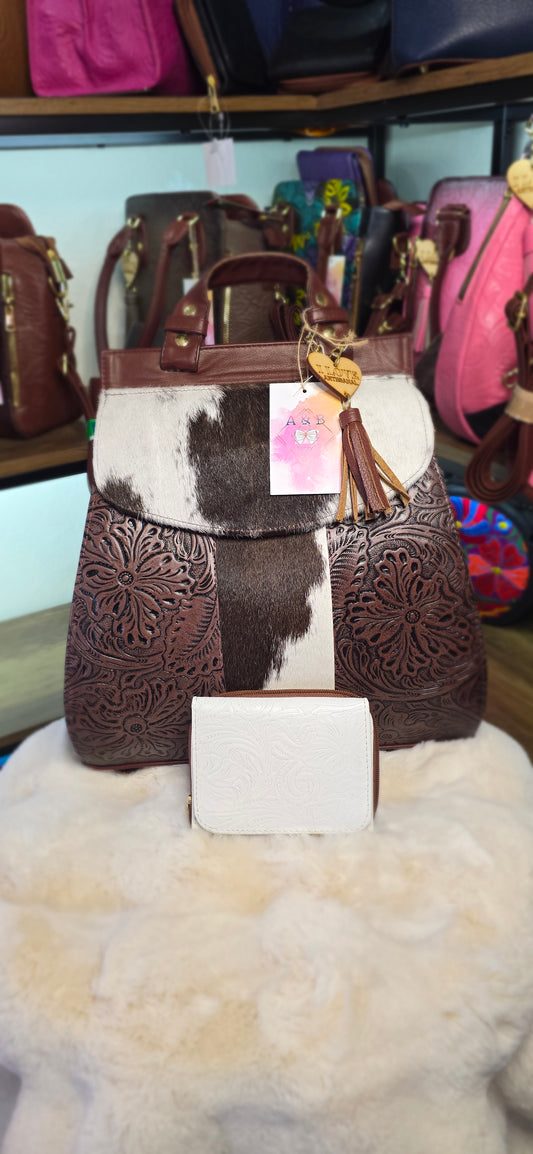 Cowgirl Style Leather Backpack