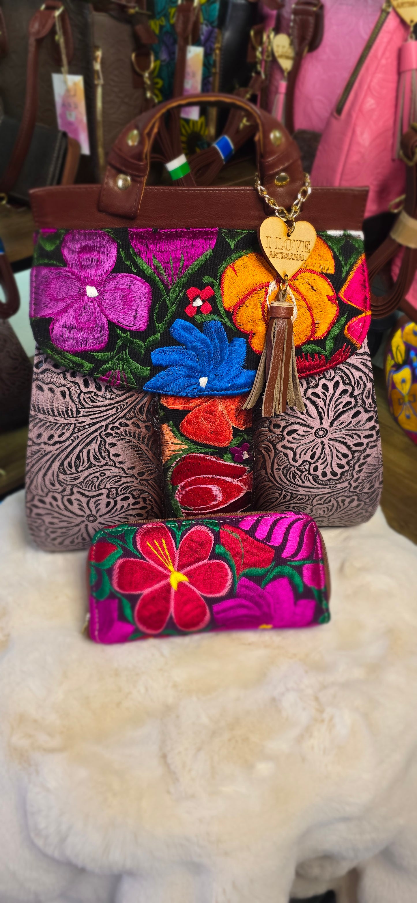 Backpack Artesanal with Large Wallet Artesanal