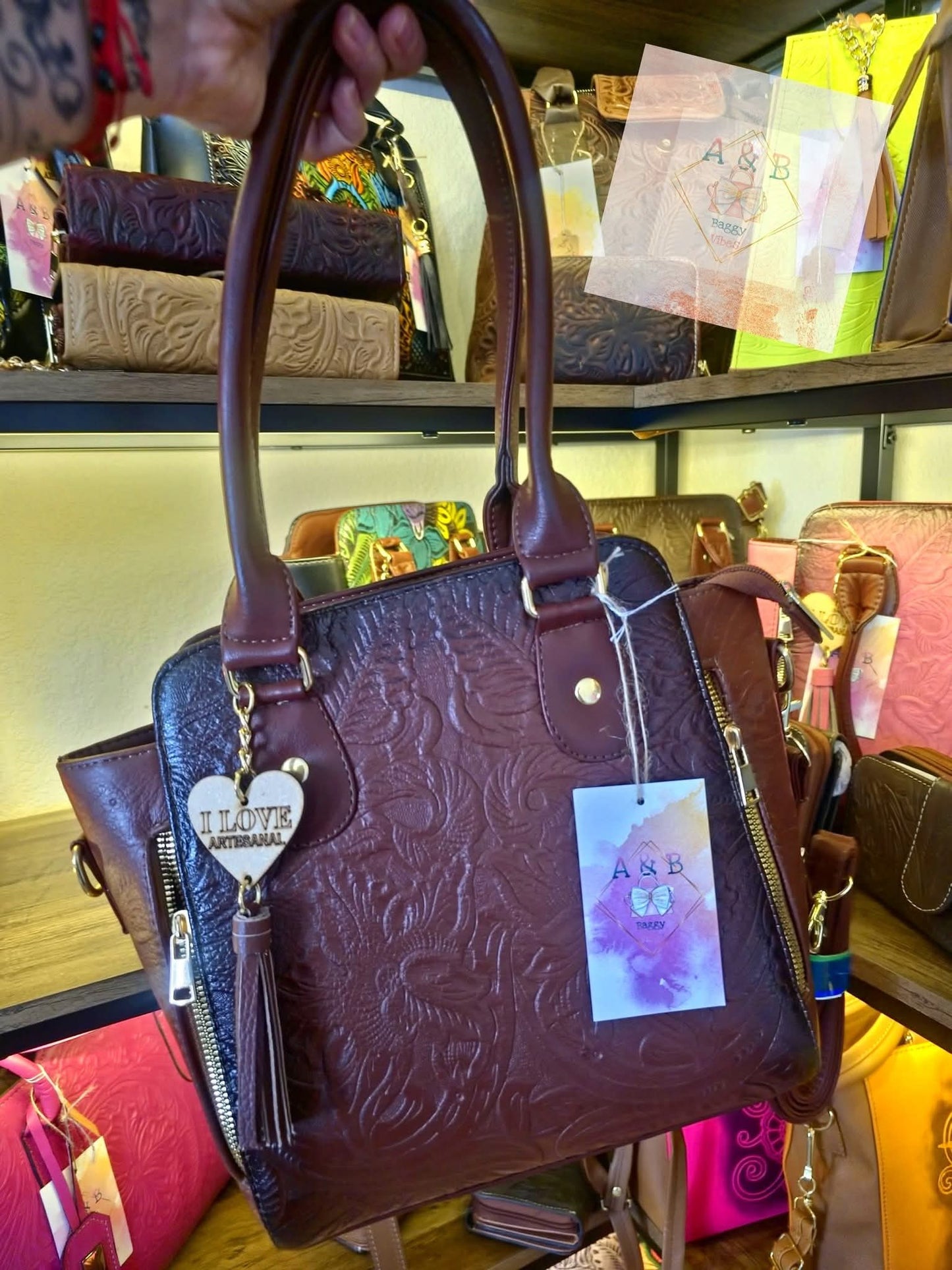 Double zipper Crossbody/handbag with wallet